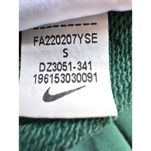 Nike Sweatshirt Mens Sportswear Club Fleece French Terry Size Small Green Crew - Picture 9 of 9